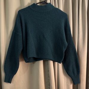 Hollister Dark Teal Cowl Neck Sweater